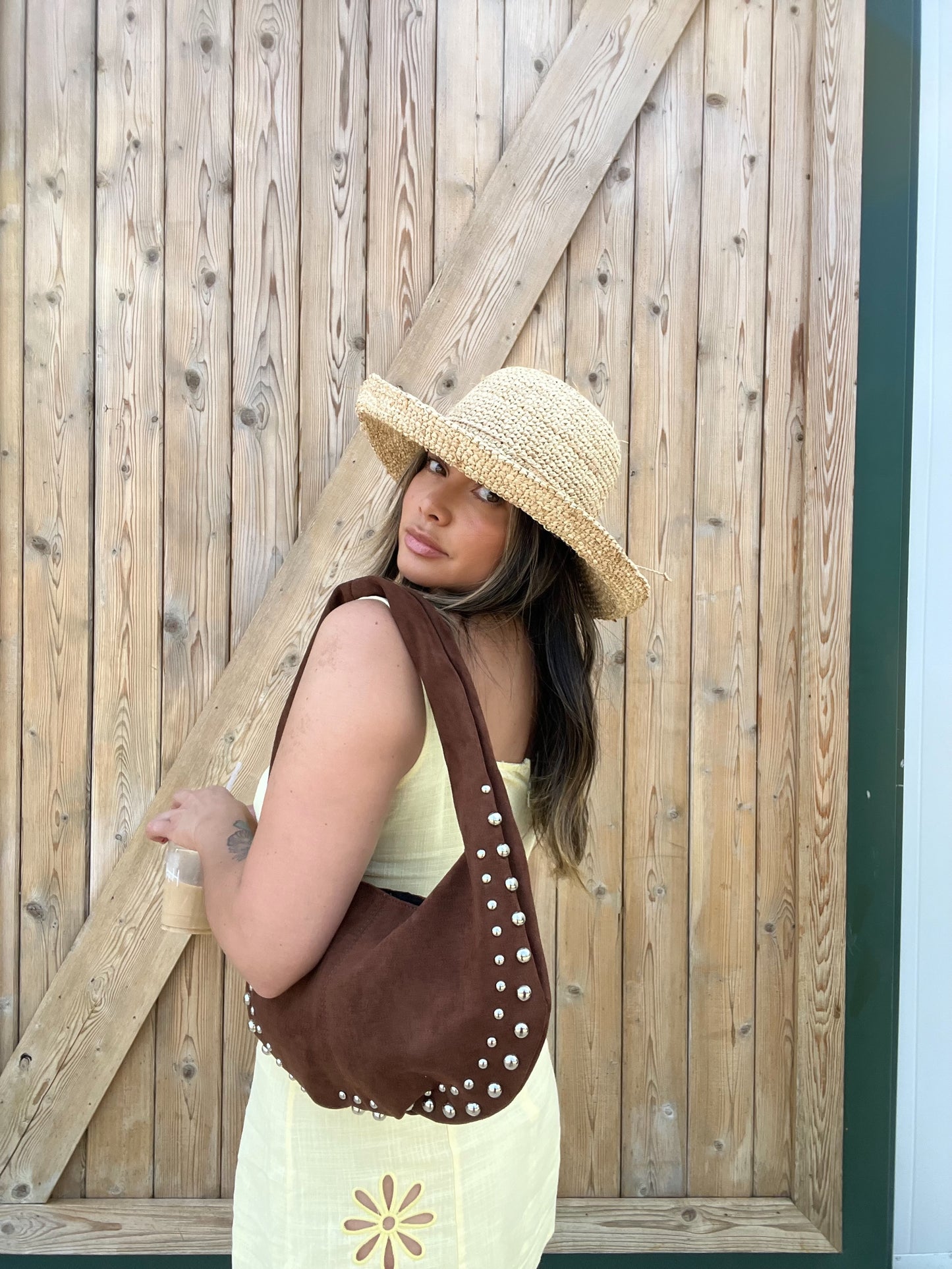 Small Town Studded Hand Bag