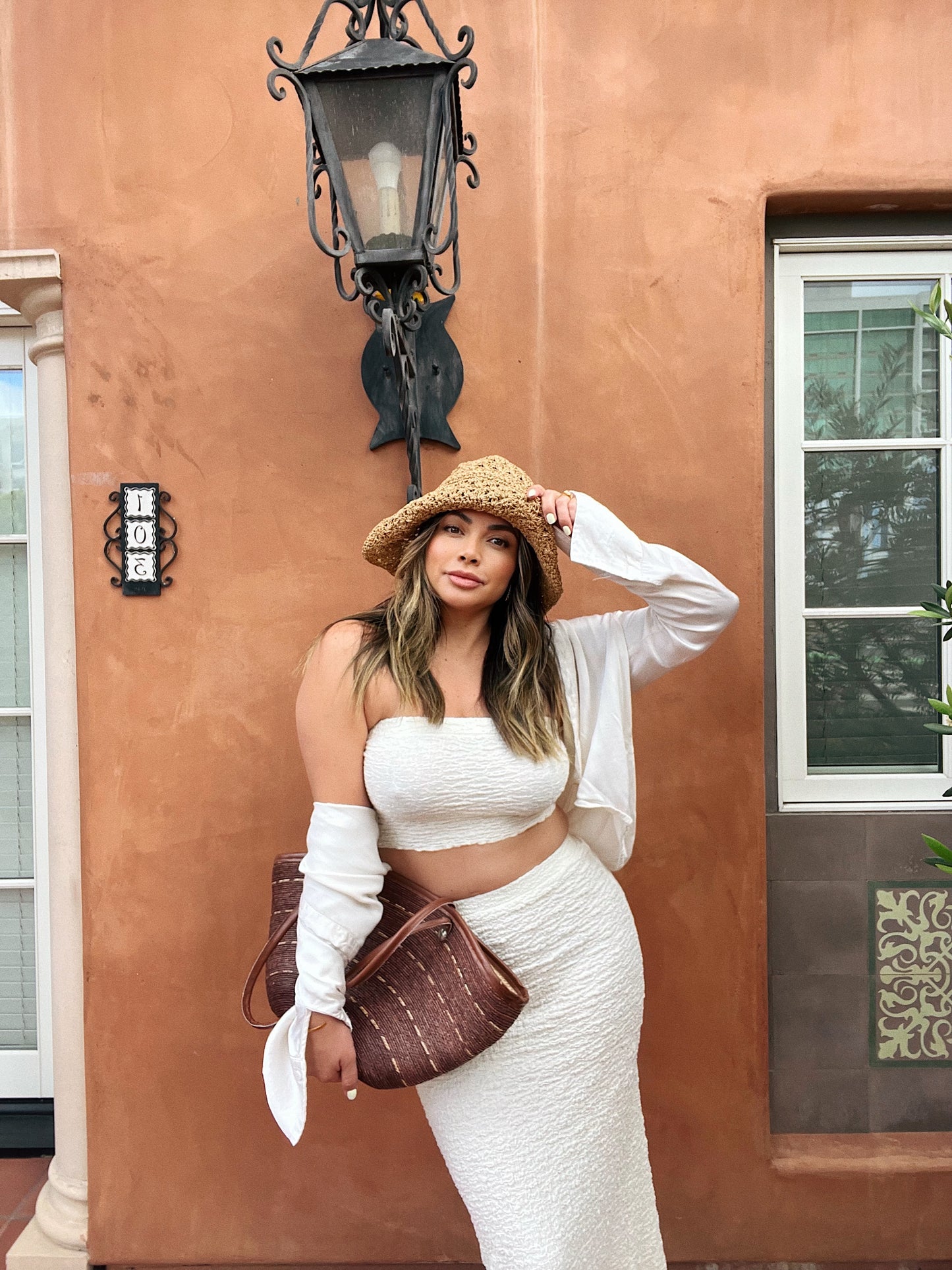 Off the Coast Ivory Skirt Set