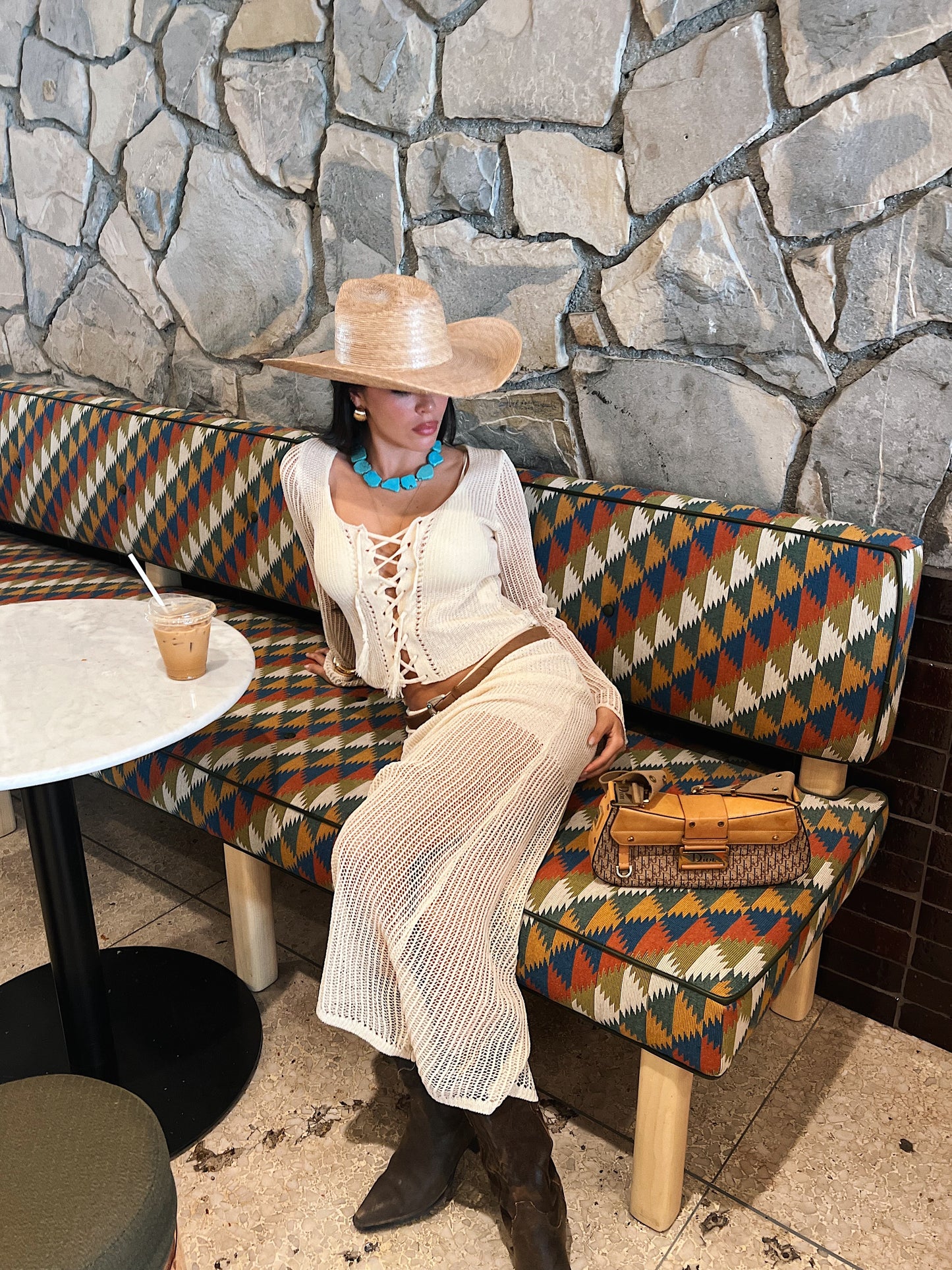 Desert Storm Crochet Skirt Set