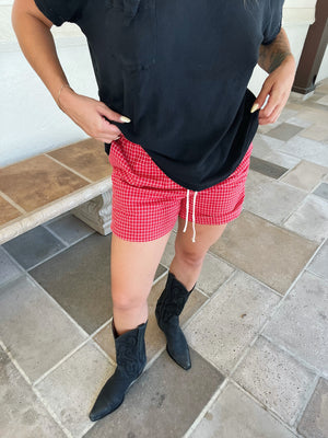 Wander Red Shorts