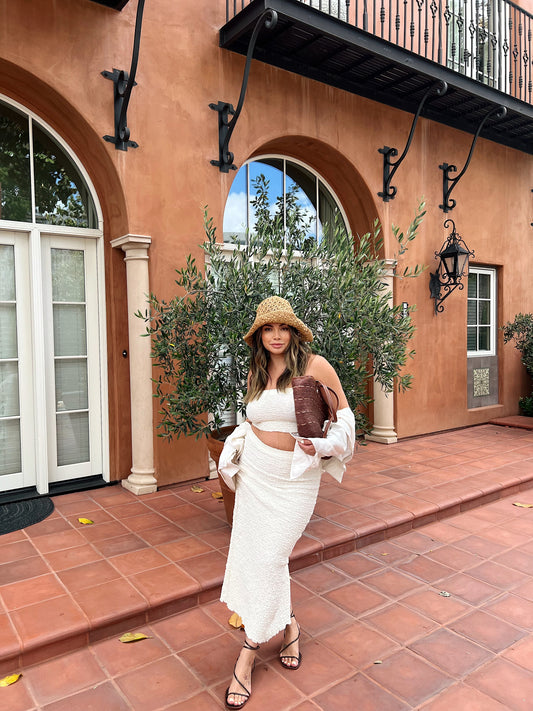 Off the Coast Ivory Skirt Set
