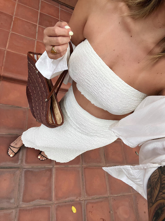 Off the Coast Ivory Skirt Set
