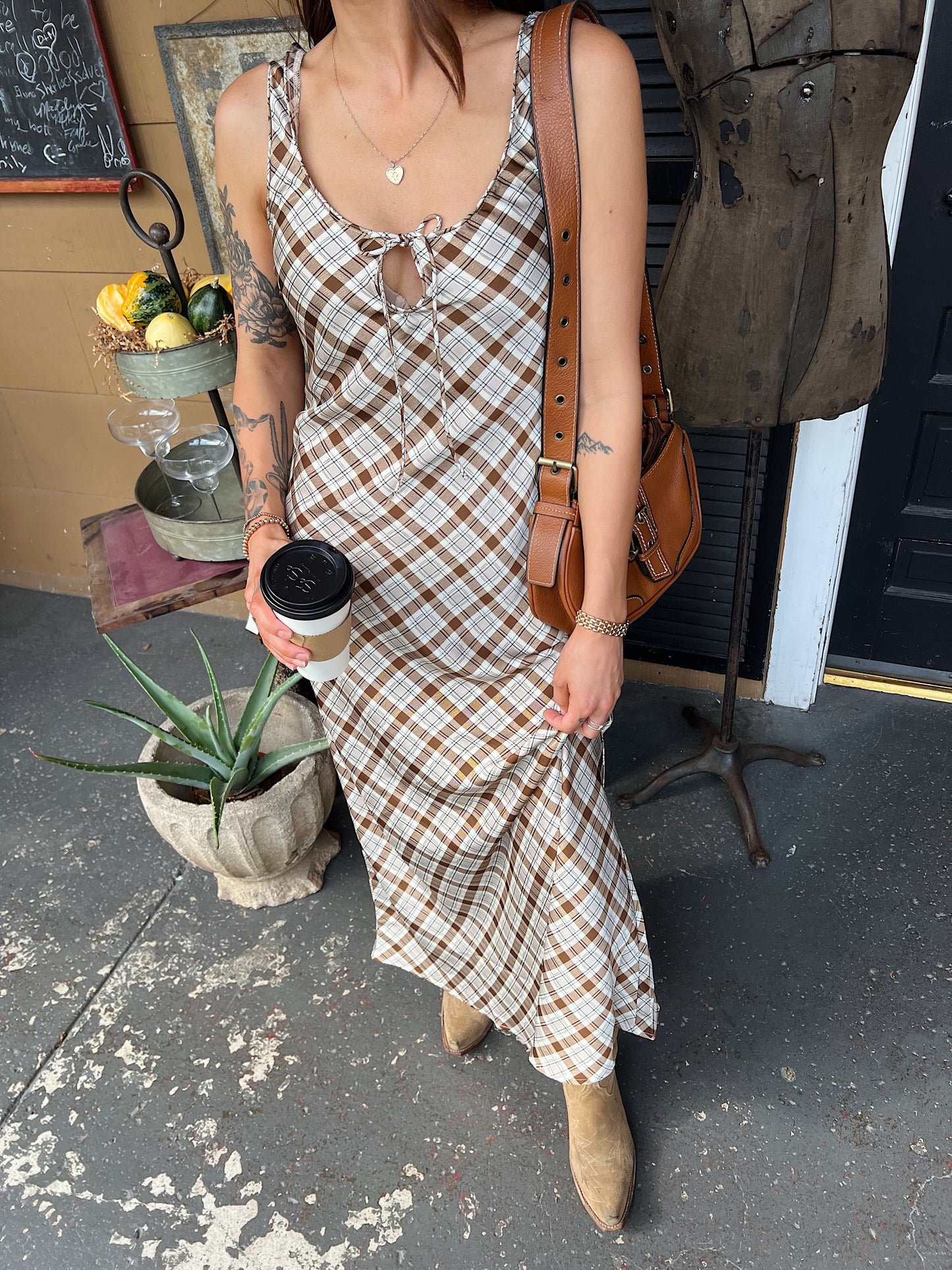 So many likes Plaid maxi