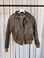 Leather Aviator Vintage Jacket