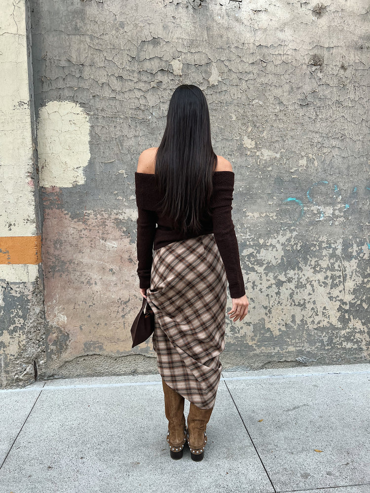 Portland Plaid Maxi Skirt