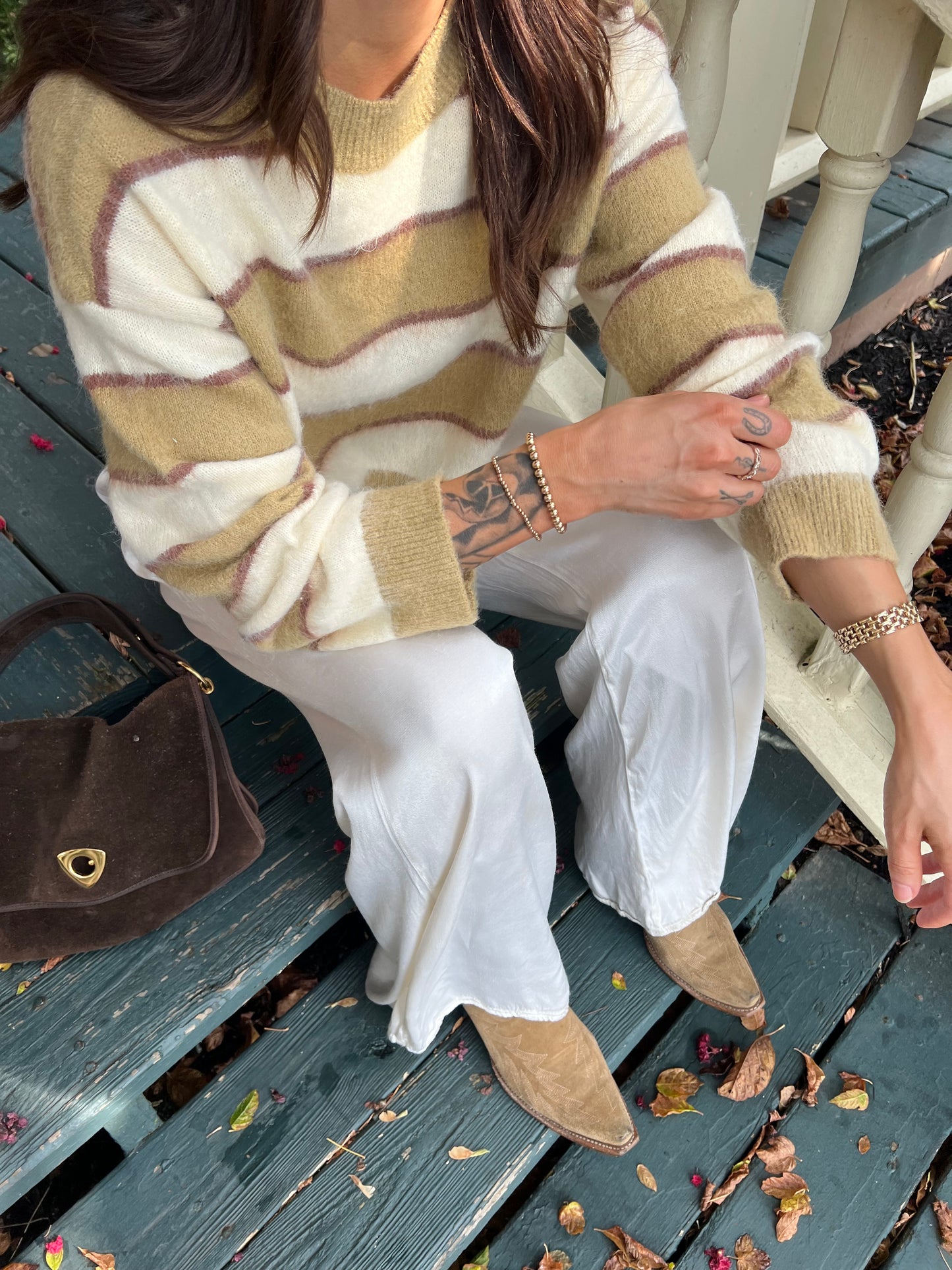 Fall is calling knit sweater- tan