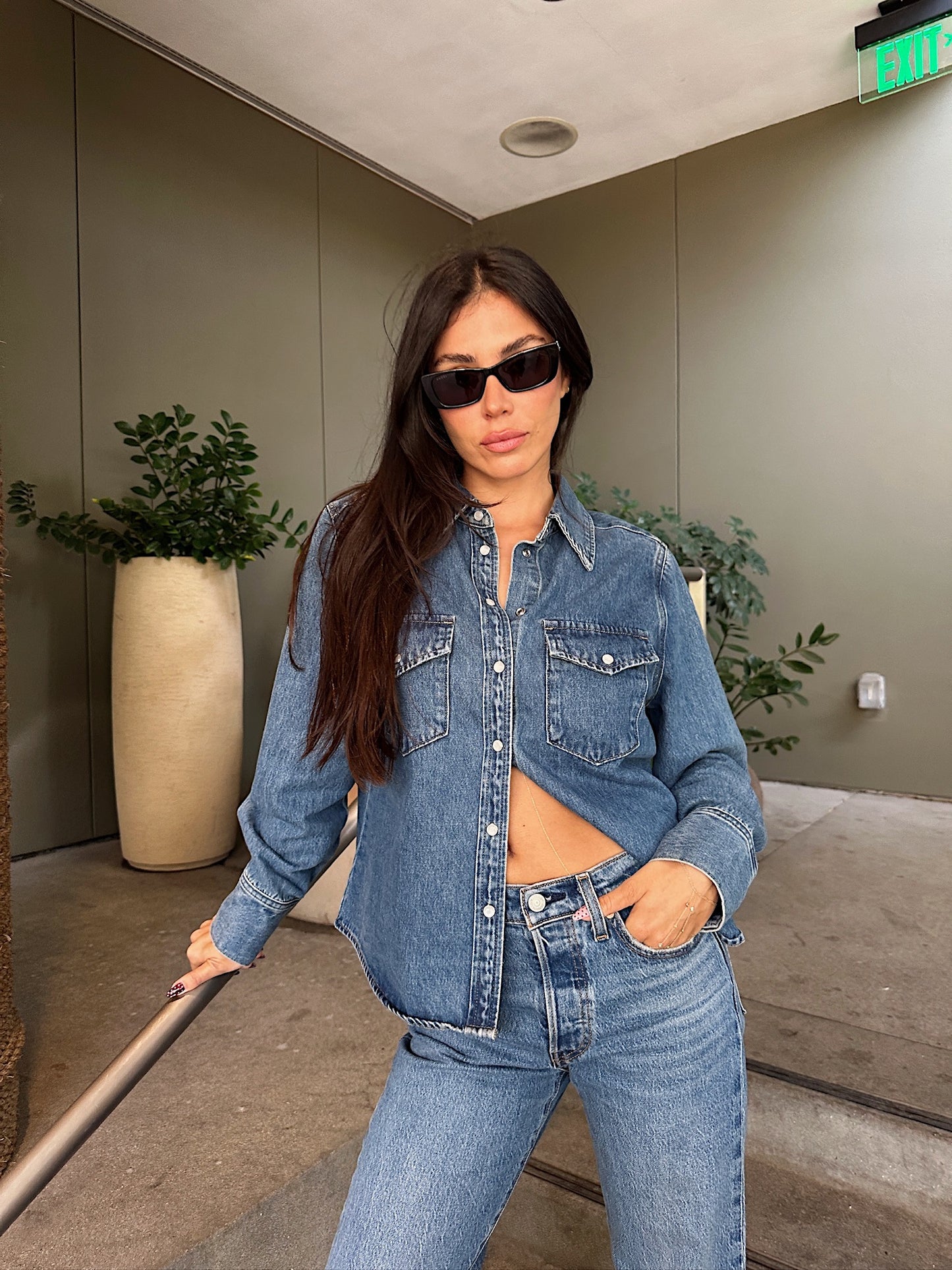 Jagger Denim Button Up