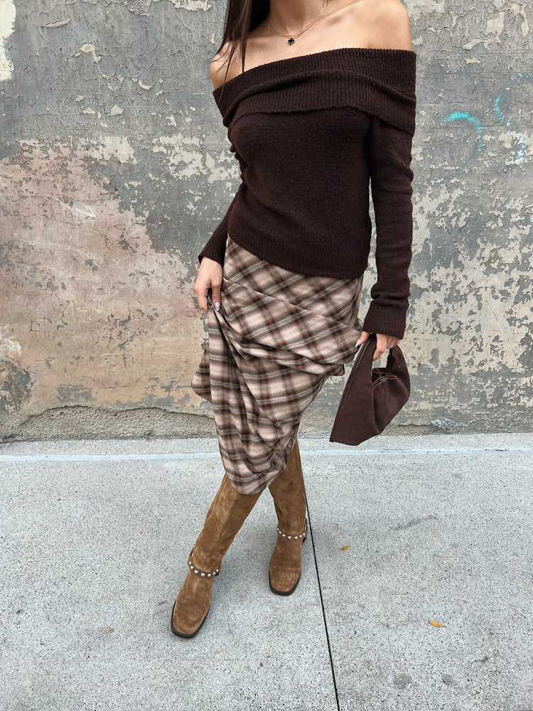 Portland Plaid Maxi Skirt