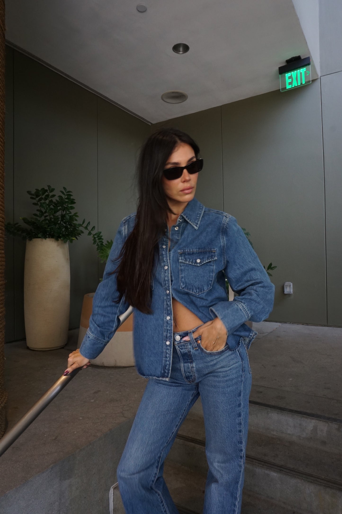 Jagger Denim Button Up