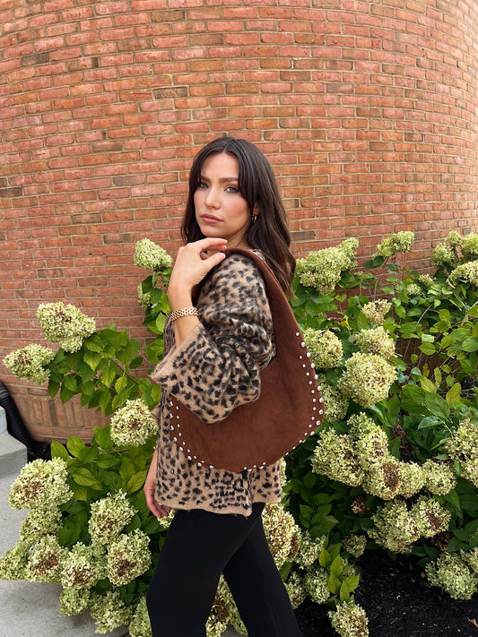 Cheetah print cardi