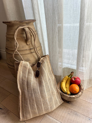 Jute Stripe Bag