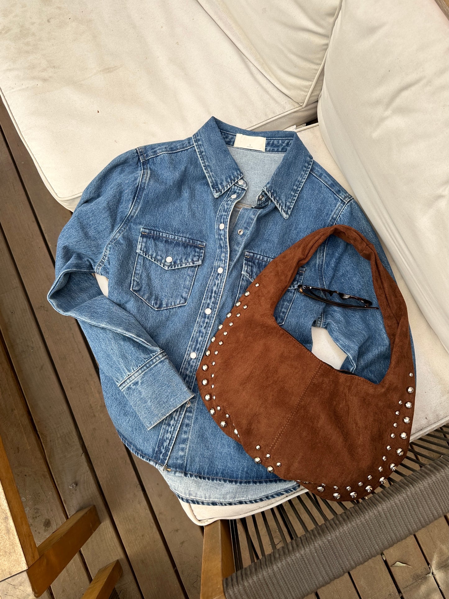Small Town Studded Hand Bag