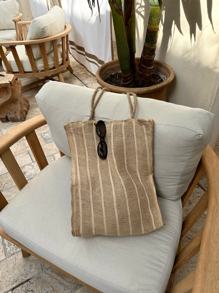 Jute Stripe Bag