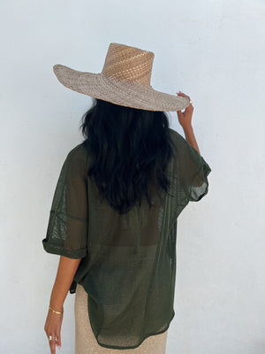 
            
                Load image into Gallery viewer, Hamptons Button Up - Forest Green
            
        