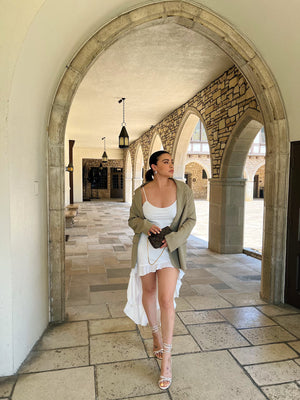 Santal Dress - White